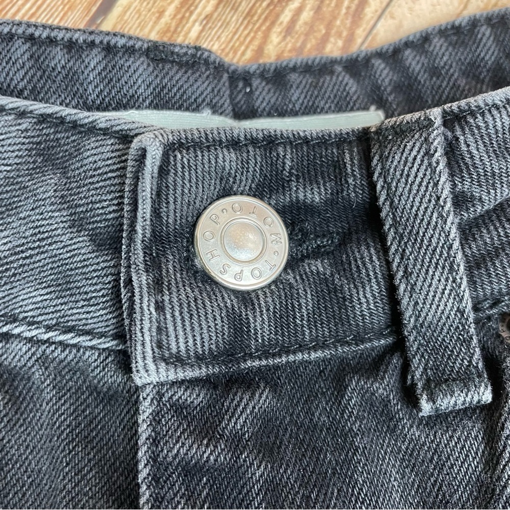 Topshop mom moto cut off shorts size 6 - Picture 4 of 7